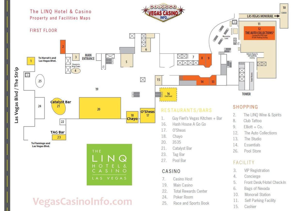 bản đồ của Nó Las Vegas