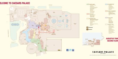 Caesars Las Vegas bản đồ