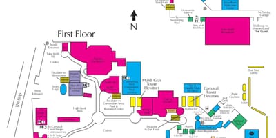 Bản đồ của Harrah của Las Vegas