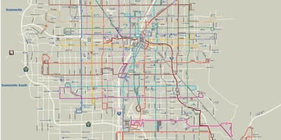 Las Vegas tuyến xe buýt bản đồ
