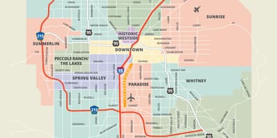 Bản đồ của khu phố Las Vegas