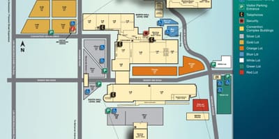 Bản đồ của Las Vegas trung tâm hội nghị