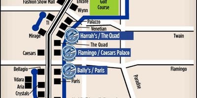 Bản đồ của Las Vegas trâm