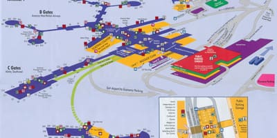 Bản đồ của sân bay McCarran
